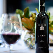 Load image into Gallery viewer, Henschke Henschke Keyneton Euphonium red wine bottle on a table with glasses and decor
