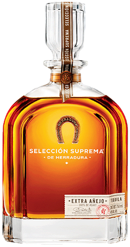 An image of a stunning bottle of the ultra-premium Herradura Seleccion Suprema Tequila. This tequila makes the ultimate tequila gift.