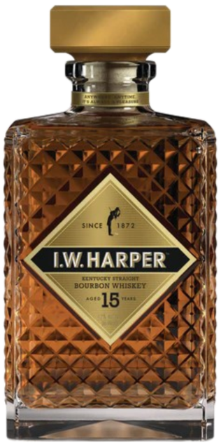 A bottle of I_W_Harper_15_Year_Old_Kentucky_Straight_Bourbon_Whiskey_750ml