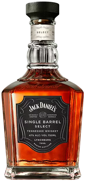 An image of a stunning bottle of Jack Daniel's 'Single Barrel Select' Tennessee Whiskey, 700ml