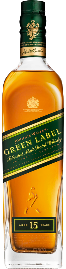 An image of a bottle of Johnnie Walker Green Label 15YO Scotch Whisky
