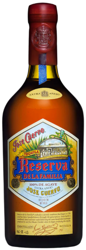 An image of a bottle of Jose Cuervo Reserva De La Familia Extra Anejo Tequila 750ml