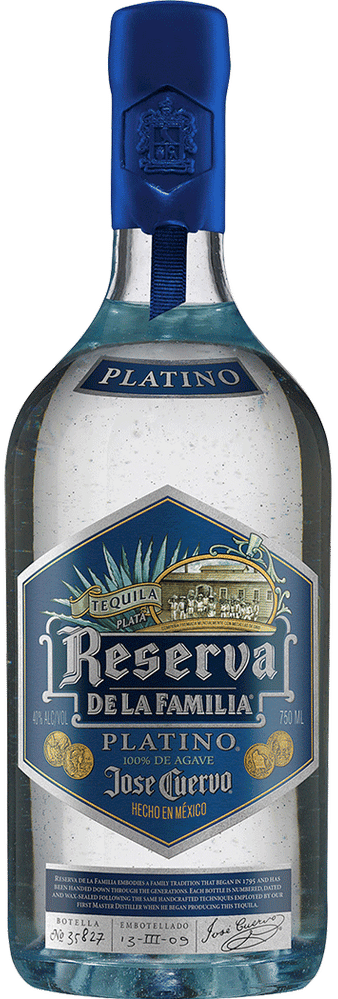 An image of a bottle of Jose Cuervo Reserva de la Familia Platino Tequila