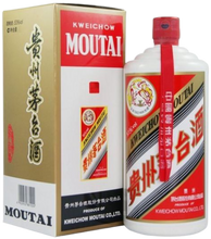 Load image into Gallery viewer, An image of a bottle of ultra-premium Kweichow Moutai Flying Fair Baijiu 53%- 500ml next to its gift box