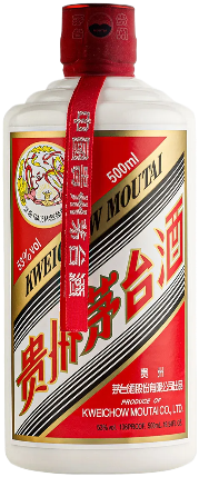 An image of a bottle of ultra-premium Kweichow Moutai Flying Fair Baijiu 53%- 500ml