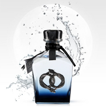 Load image into Gallery viewer, Blue bottle of La-Hora-Azul-Blue-Hour-Blanco-Tequila with water splash on a white background