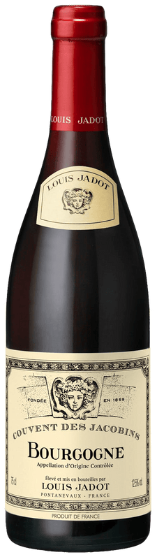 A bottle of delicious Louis Jadot Bourgogne Couvent des Jacobins Pinot Noir