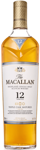 An image of a bottle of Macallan 12 Year Old Triple Cask Single Malt Scotch Whisky 700ml