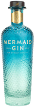 Load image into Gallery viewer, An image of a stunning blue bottle of Mermaid Small Batch Dry Gin by Isle of Wight Distillery