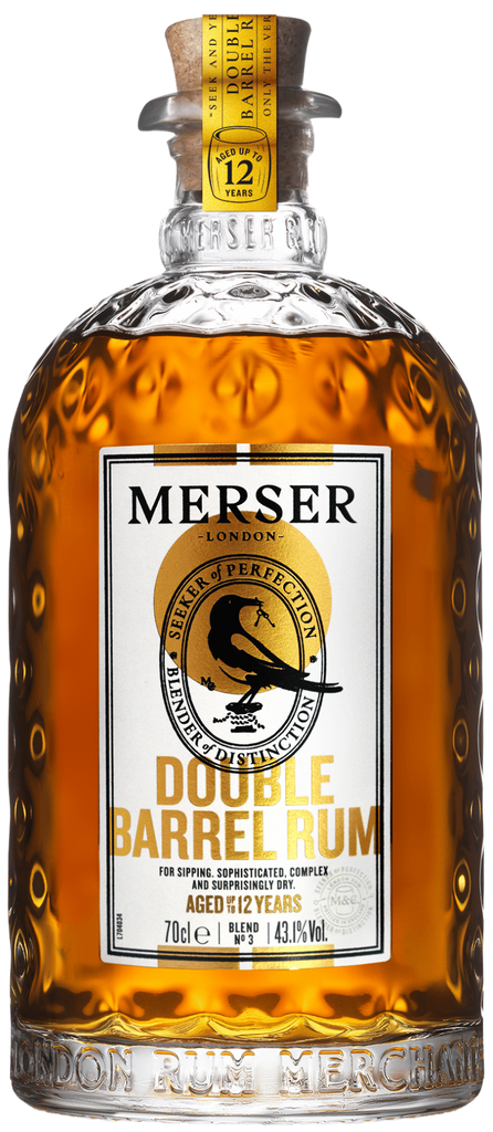 An image of a bottle of Merser & Co. Double Barrel Golden Brown Rum