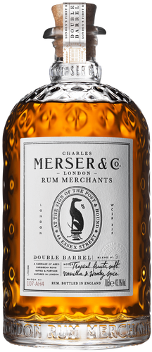 An image of a bottle of Merser & Co. Double Barrel Golden Brown Rum