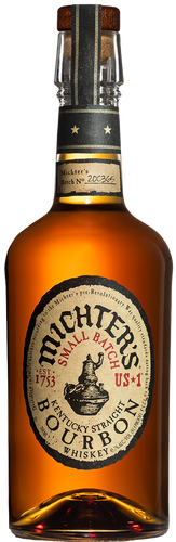 An image of a bottle of Michter's small batch Kentucky Straight Bourbon Whiskey