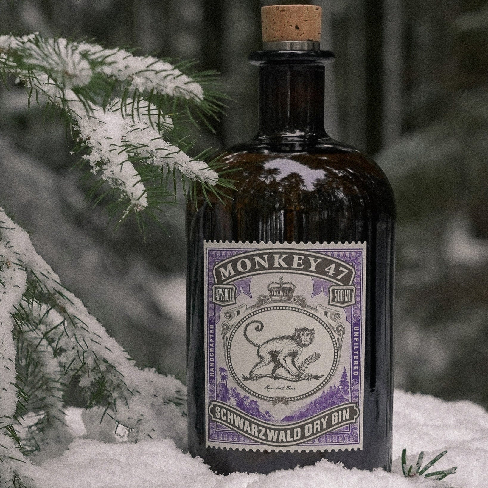 Monkey 47 Schwarzwald Dry Gin 500ml – Premium German Gin – COVE 27