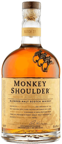 A image of a bottle of Monkey Shoulder Blended Malt Scotch Whisky 700ml