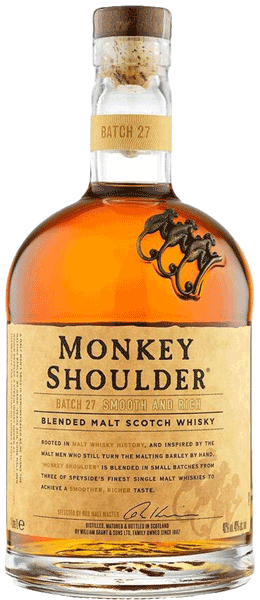 A image of a bottle of Monkey Shoulder Blended Malt Scotch Whisky 700ml
