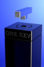 Load image into Gallery viewer, An image of a bottle of One Key Gin with it&#39;s key out