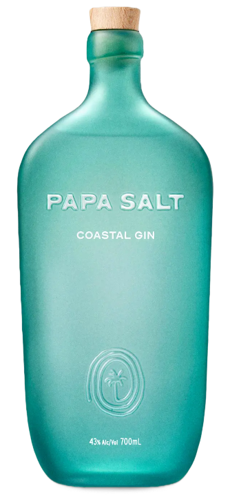 An image of a bottle of Papa Salt Costal Gin by Margot Robbie