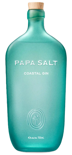 An image of a bottle of Papa Salt Costal Gin by Margot Robbie