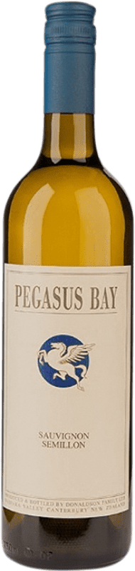 An image of a bottle of Pegasus Bay Sauvignon Semillon, in the style of a traditional Bordeaux blend