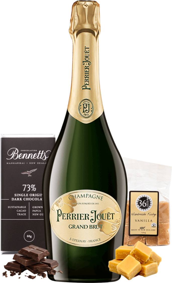 Perrier-Jouët Grand Brut Champagne Gift Box NZ – COVE 27