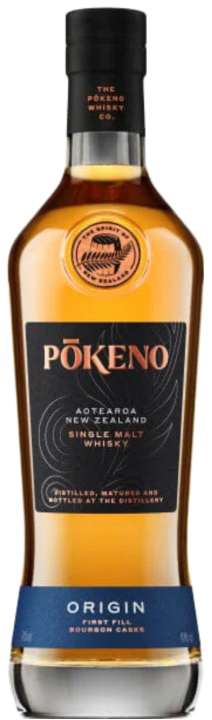 An image of a bottle of Pōkeno 'Origin' Single Malt Whisky 700ml