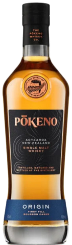 An image of a bottle of Pōkeno 'Origin' Single Malt Whisky 700ml