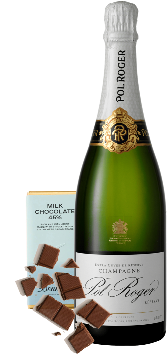 An image of a Pol Roger Champagne Gift Box