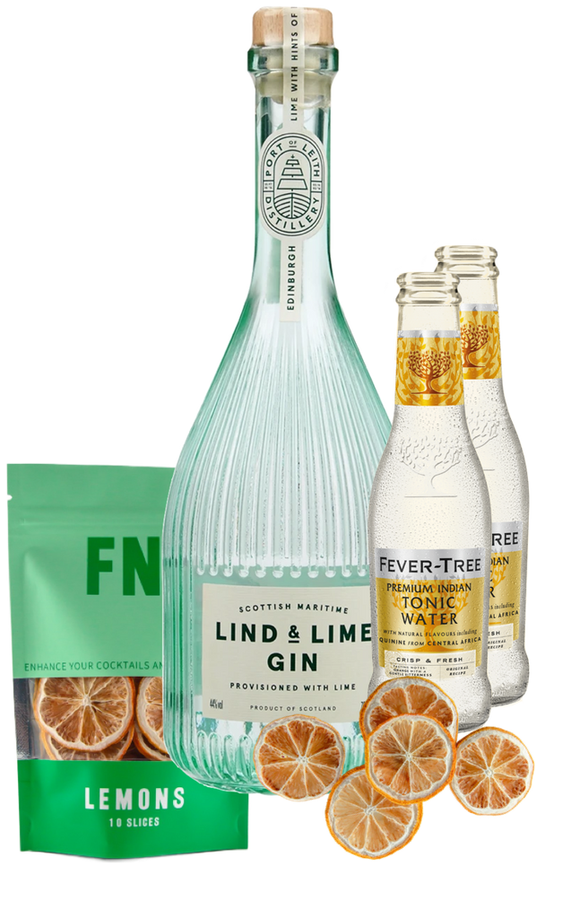 An image of a bottle of Port Leith Lind & Lime Gin Gift Box Hamper