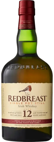 An image of a bottle of Redbreast 12 Year Old Single Pot Still Irish Whiskey 700ml