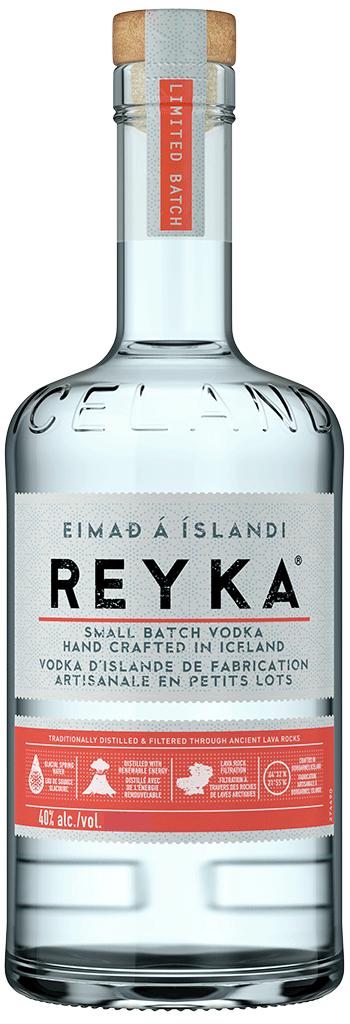 An image of a beautiful bottle of Reyka Icelandic Vodka, a fantastic Premium Vodka