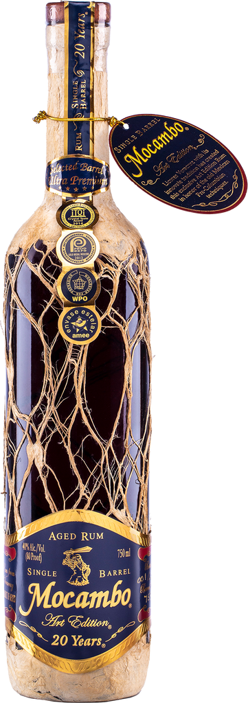 An image of a bottle of Ron Mocambo Art Edition 20 Year Old Dark Rum 