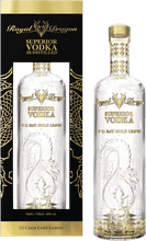 Load image into Gallery viewer, An image of a Royal Dragon Imperial Vodka beside the gift box