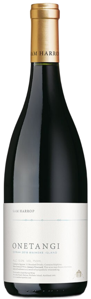 An image of Sam Harrop Onetangi Waiheke Island SYRAH 760ml