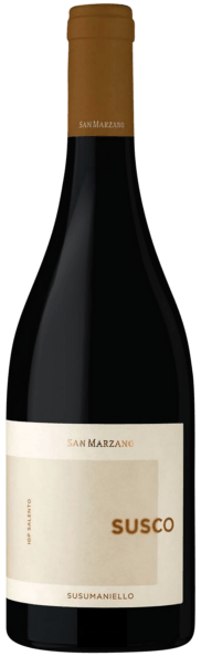 An image of a bottle of San Marzano Susco Susumaniello Salento red wine