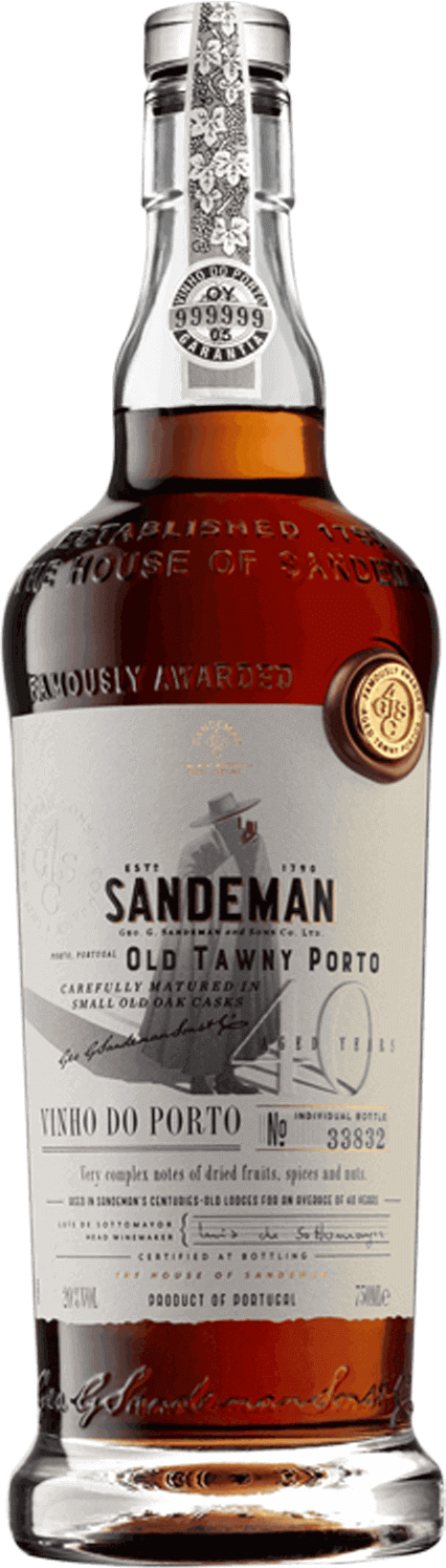 An image of a bottle of Sandeman Old Tawny Porto 40 year old