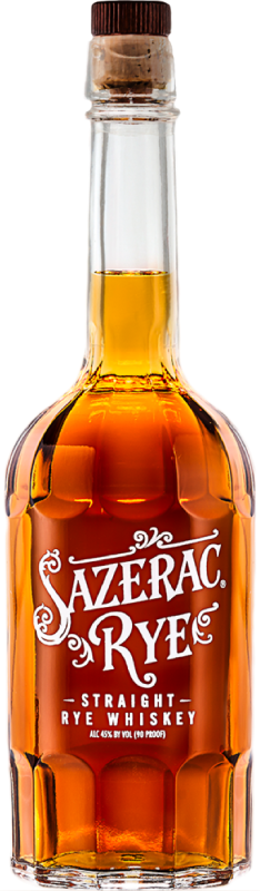 An image of a bottle of Sazerac Straight Rye American Whiskey 750ml, the one and only whiskey from New Orleans