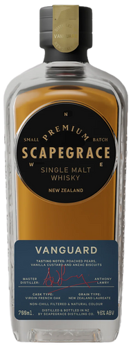 Scapegrace Vanguard Single Malt Whisky bottle with label