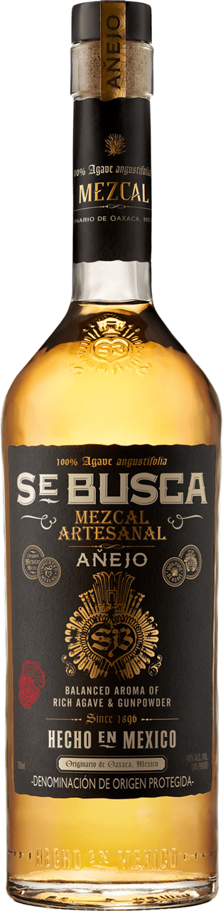 An image of a bottle of Se Busca Mezcal Añejo 700ml