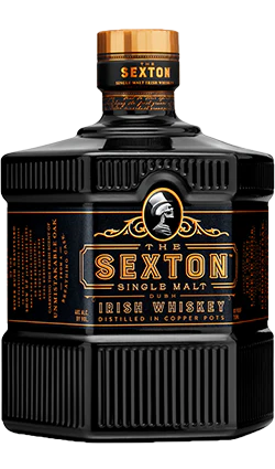 An image of a eye-catching bottle of The Sexton Single Malt Irish Whiskey 700ml