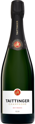 A bottle image of Taittinger Brut Reserve Champagne NV (new bottle design)