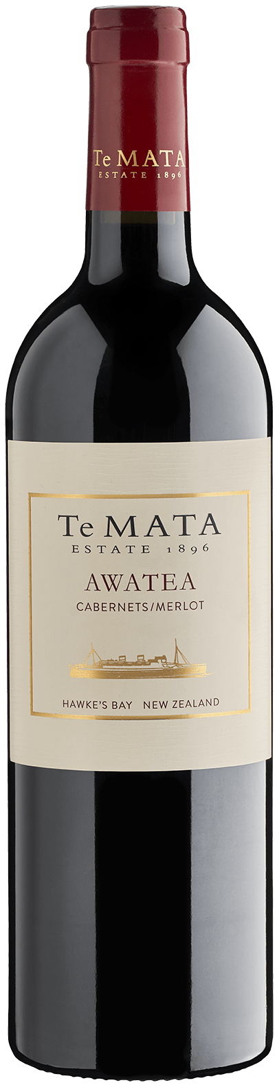 An image of a bottle of Te Mata Estate Awatea. One of the best NZ Cabernet, Merlot blends