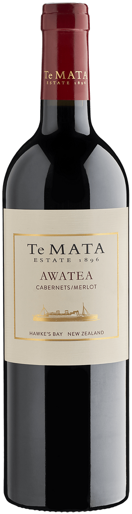 An image of a bottle of Te Mata Estate Awatea. One of the best NZ Cabernet, Merlot blends