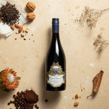 Load image into Gallery viewer, Terra-Sancta-Estate-Jacksons-Block-Pinot-Noir wine bottle with decorative label on a textured surface with coffee beans and nuts.