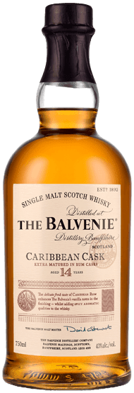 An image of a bottle of The Balvenie Caribbean Cask 14YO Single Malt Scotch Whisky 700ml