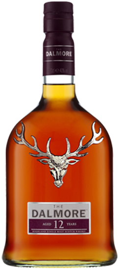 An image of a bottle of The Dalmore 12YO Single Malt Highland Scotch Whisky
