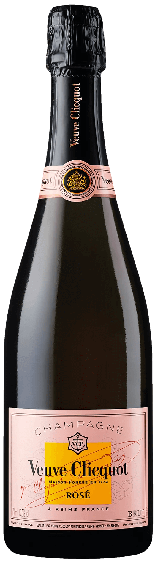 An image of a bottle of Veuve Clicquot Brut Rosé Champagne, 750ml