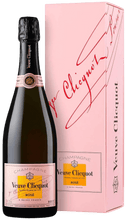 Load image into Gallery viewer, An image of a bottle of Veuve Clicquot Brut Rosé Non-vintage Champagne, 750ml with Gift Box