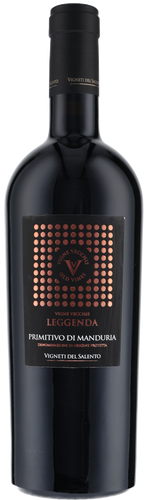 An image of a bottle of Vigne Vechhie 'Leggenda' Primitivo Di Manduria