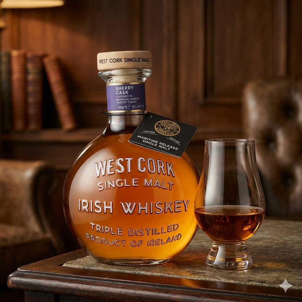 Load image into Gallery viewer, West Cork Maritime Sherry Cask Irish Whiskey