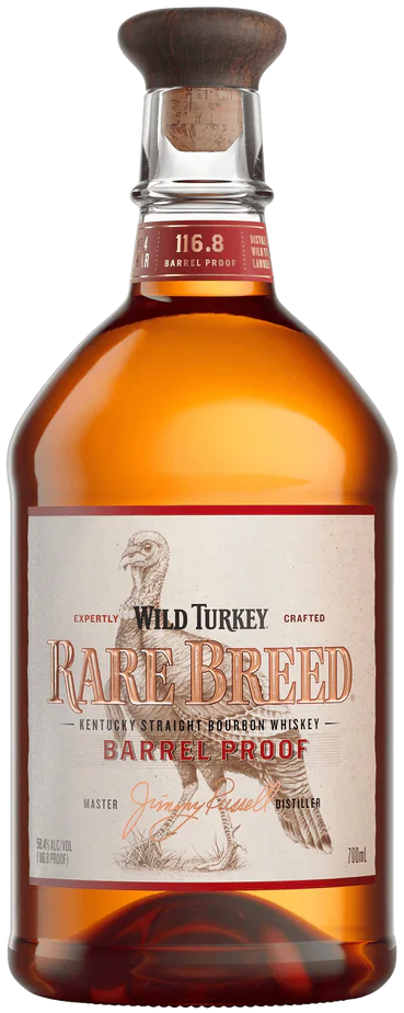 An image of a bottle of Wild Turkey Rare Breed Kentucky Straight Barrel Proof Bourbon Whiskey 700ml